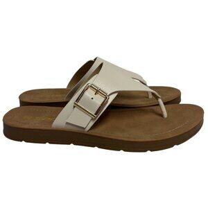SODA / Suri-S / Leather / Slide / Sandals / With Buckle Detail & Comfort / Bone